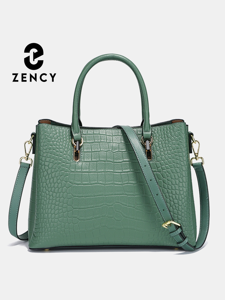 Leather Work Handbag - Torebka damska Zency z prawdziwej skóry,
