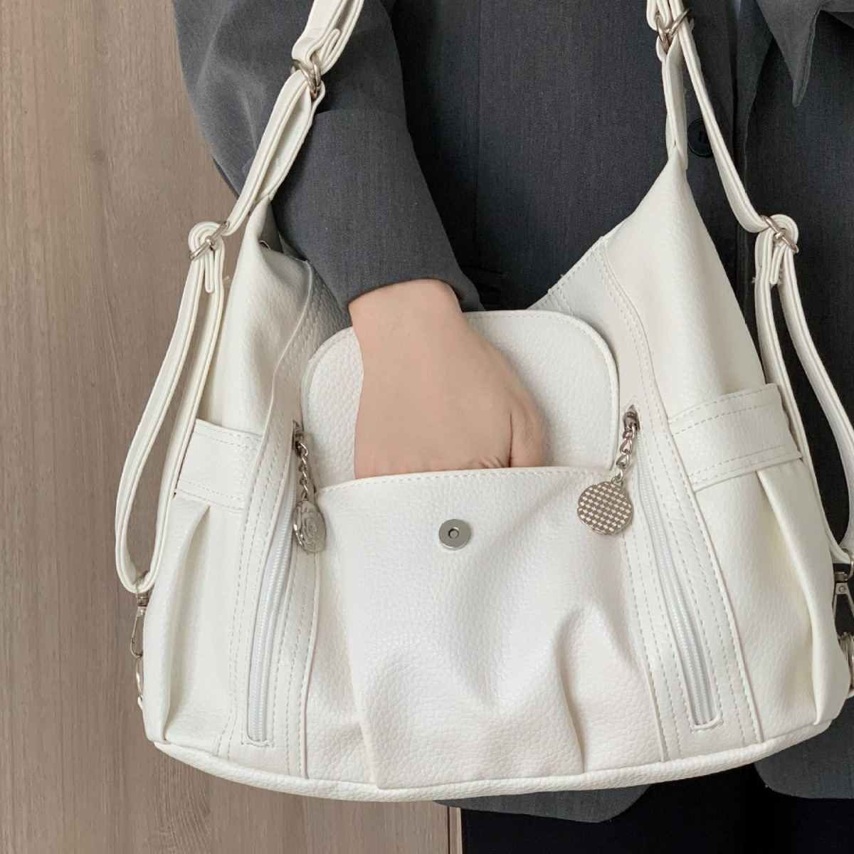 Leather Work Handbags - Damska ładna torba modna w stylu