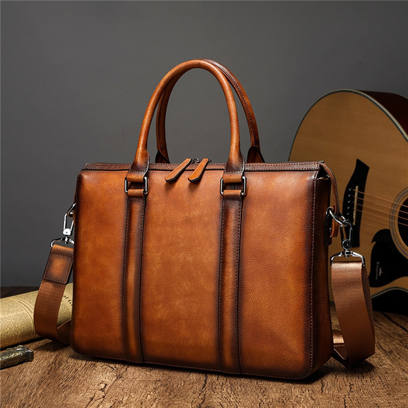 Leather Work Handbag - Teczka biznesowa YETTIES z najwyższej jakości