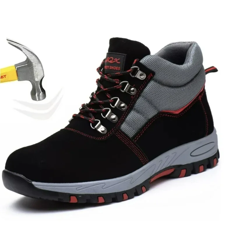 Leather Work Boots - Wysokiej jakości męskie buty ochronne Buty