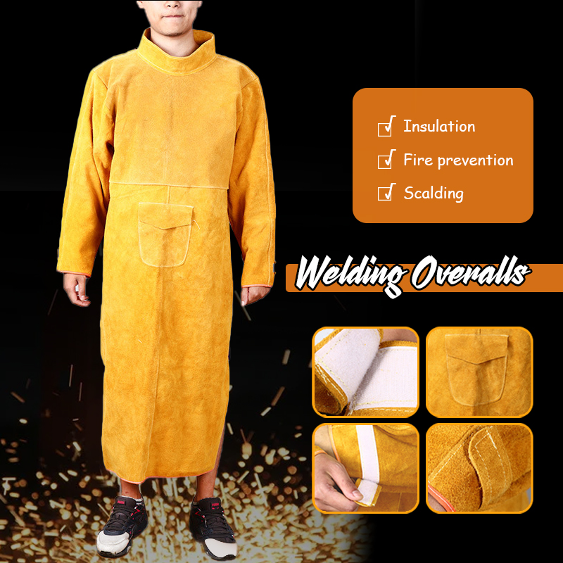 Leatherwork Apron - Fartuch spawalniczy Ochrona spawalnicza Skóra bydlęca