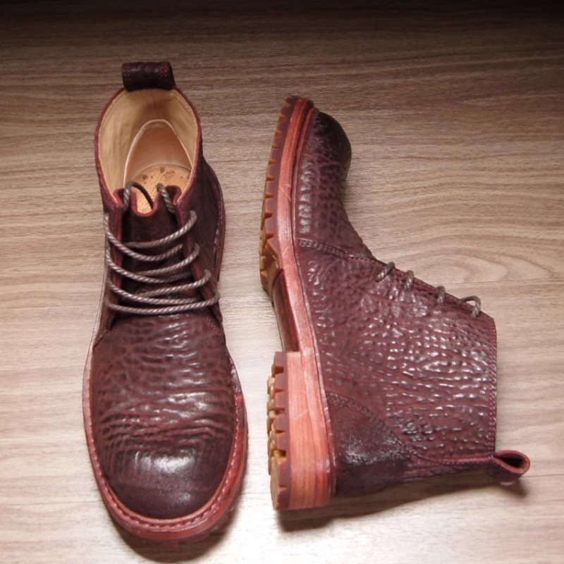Leather Work Boots - Wysokiej jakości ręcznie wykonane buty Chelsea
