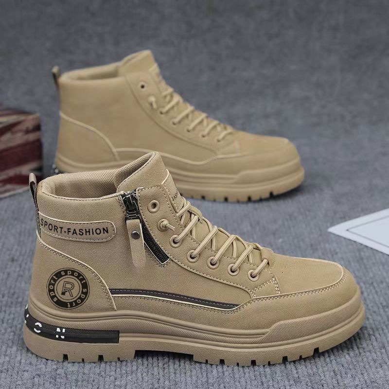 Leather Work Boots - Męskie buty robocze retro z wysoką