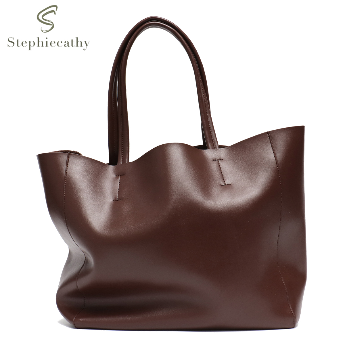 Leather Work Handbag - Torebka o dużej pojemności dla kobiet