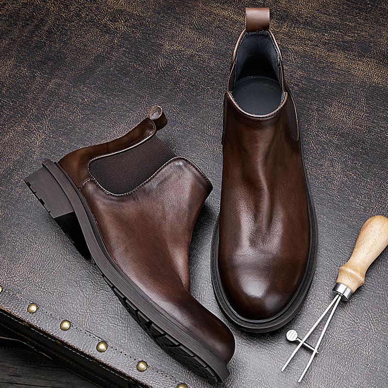 Vintage Leatherwork - Męskie buty motocyklowe na jesień |