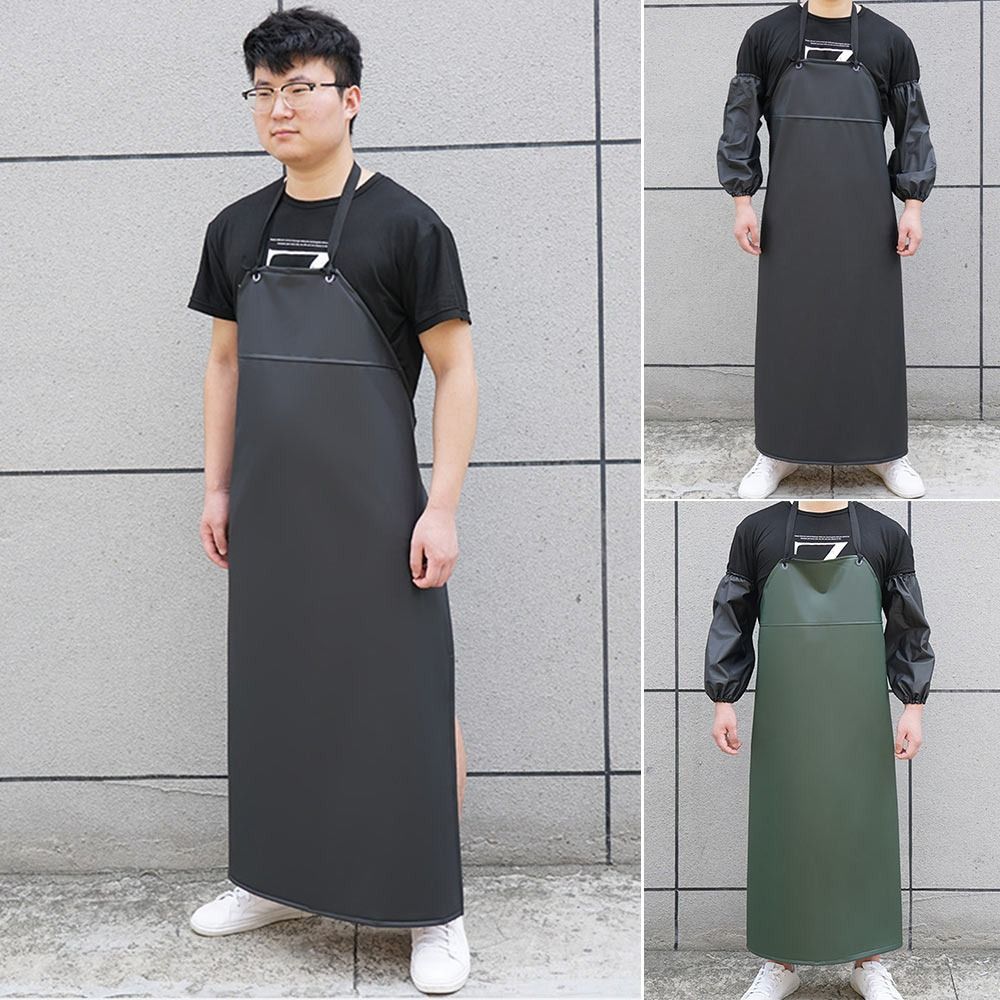 Leatherwork Apron - Wytrzymały fartuch kuchenny ze skóry PU,