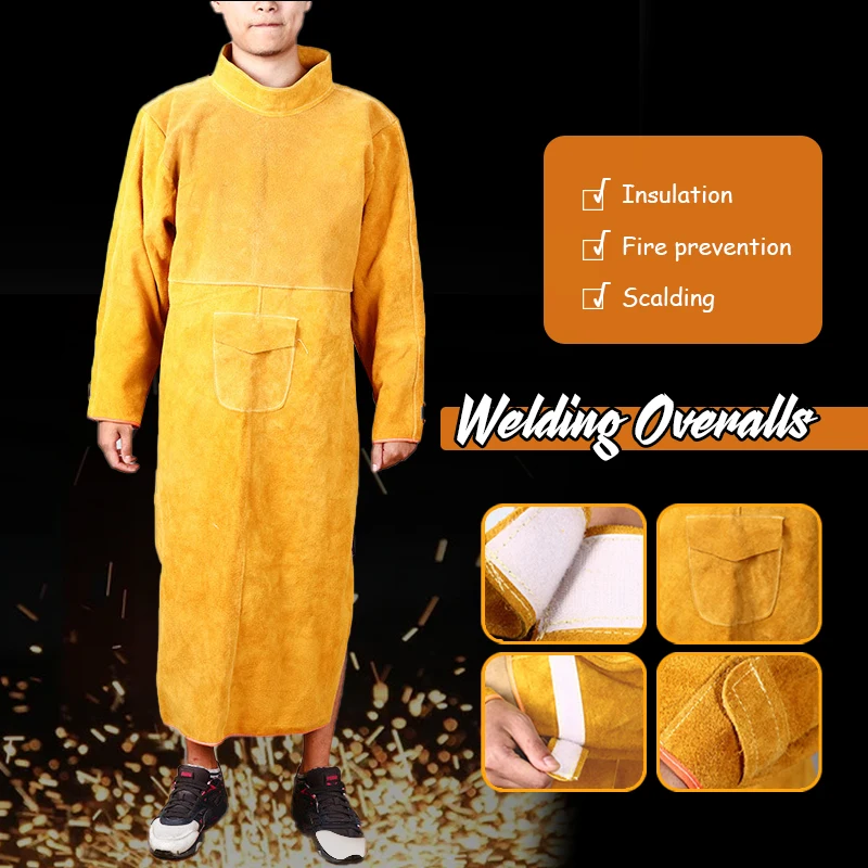 Leatherwork Apron - Fartuch roboczy ze skóry bydlęcej, antyoparzeniowy,