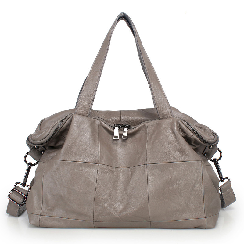 Leather Work Handbag - Torba na ramię o dużej pojemności