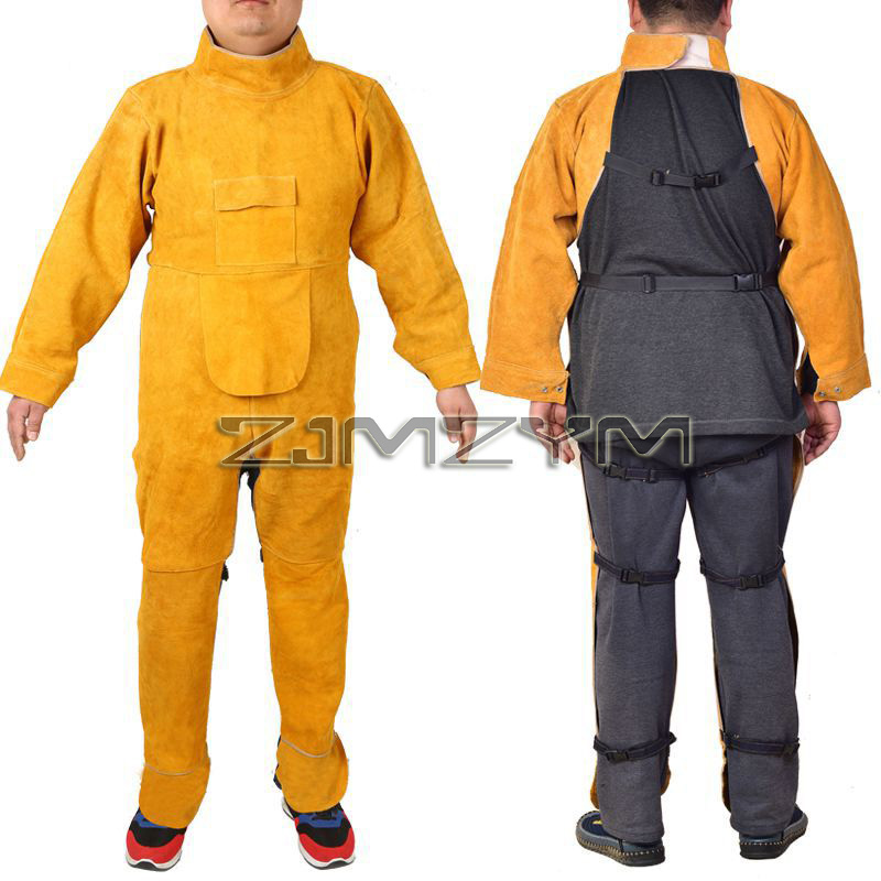 Leatherwork Apron - Kombinezon spawalniczy ze skóry bydlęcej, odzież