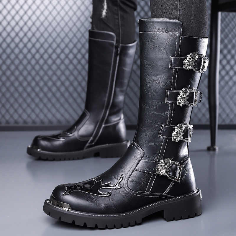 Jesienne Nowe Designerskie Skó – Leather Work Boots recenzja i cena
