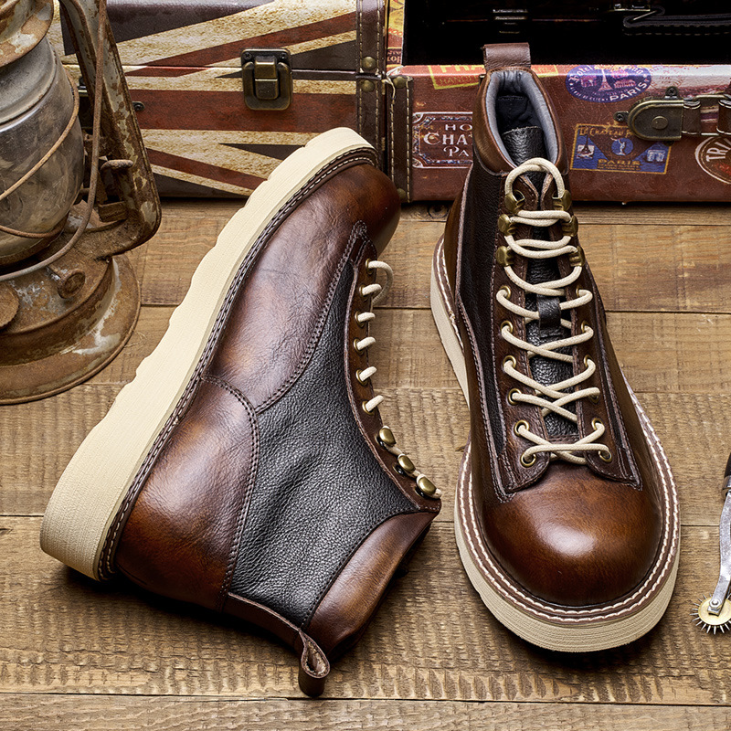 Męskie krótkie buty robocze, s – Leather Work Boots recenzja i cena