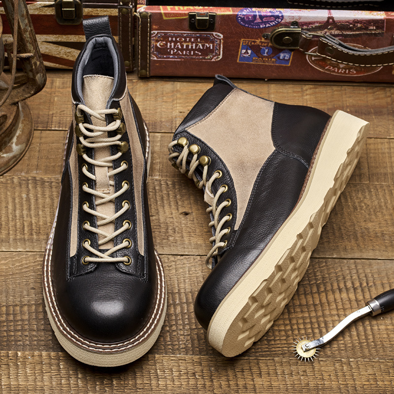 Męskie krótkie buty robocze, s – Leather Work Boots recenzja i cena