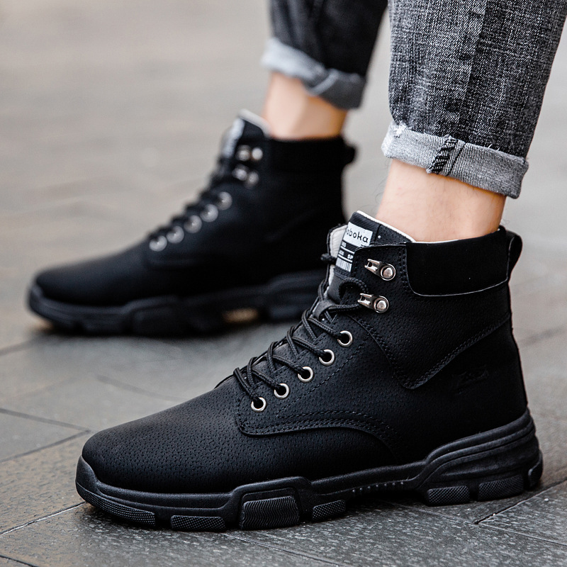Nowe modne, oddychające męskie – Leather Work Boots recenzja i cena