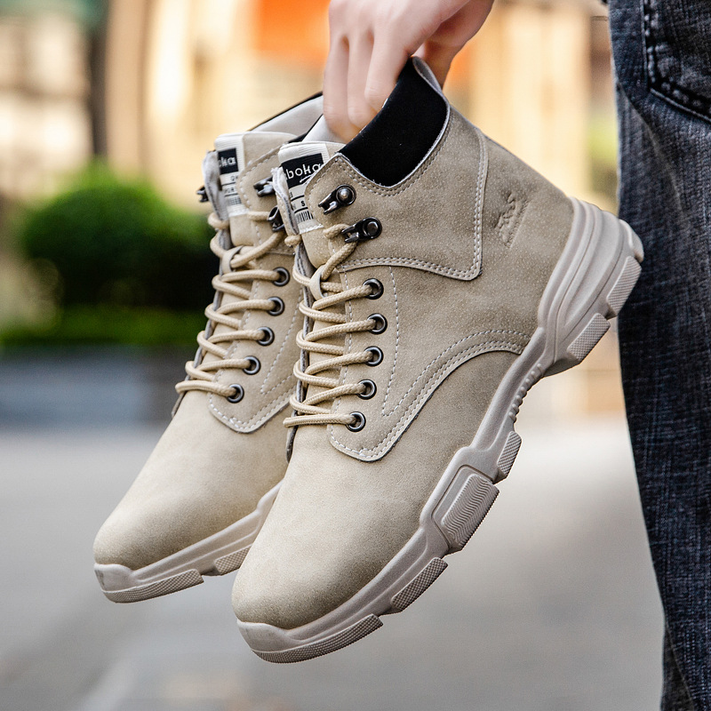 Nowe modne, oddychające męskie – Leather Work Boots recenzja i cena