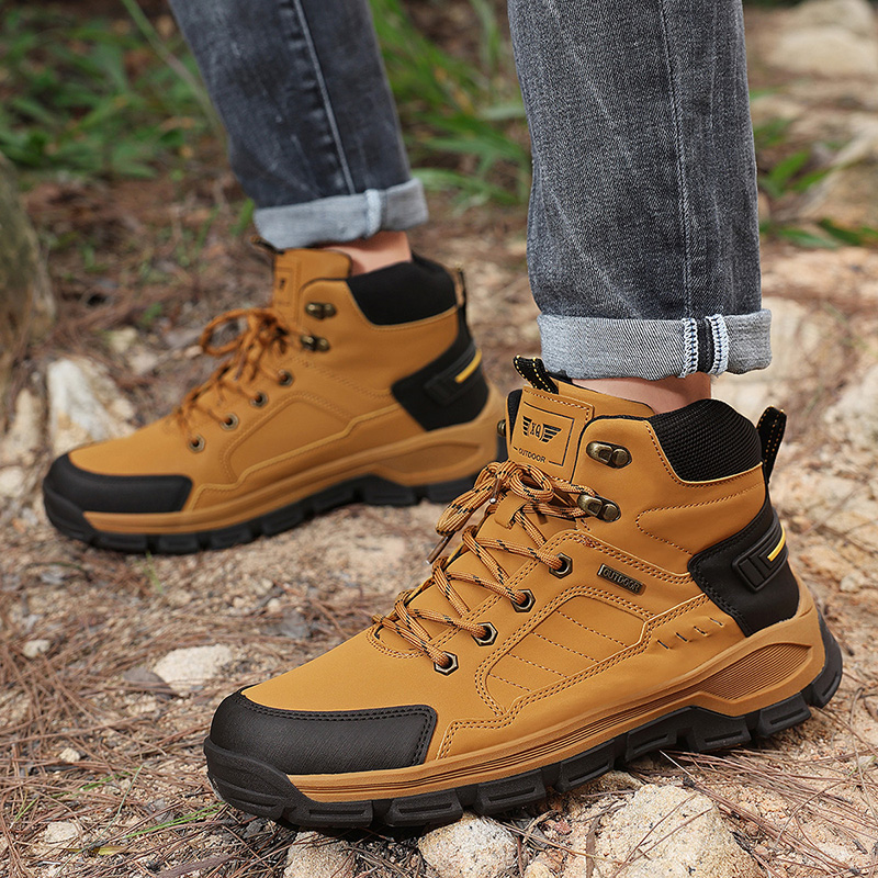 Nowe Jesienne Męskie Botki Mod – Leather Work Boots recenzja i cena