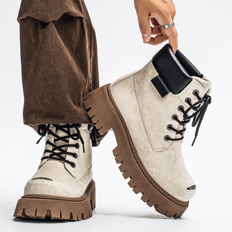 Klasyczne wysokie buty outdoor – Leather Work Boots recenzja i cena