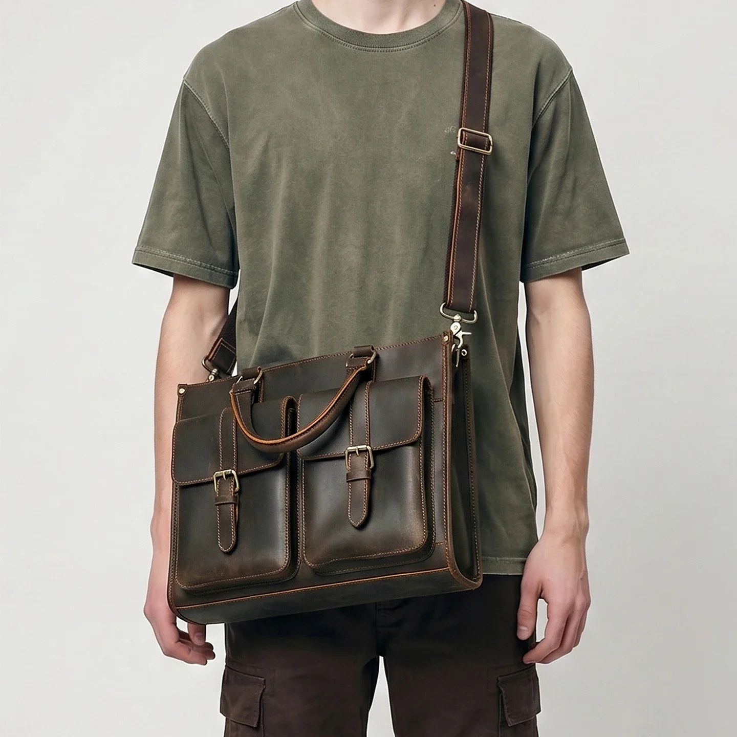 Męska torba na ramię z prawdzi – Vintage Leatherwork recenzja i cena