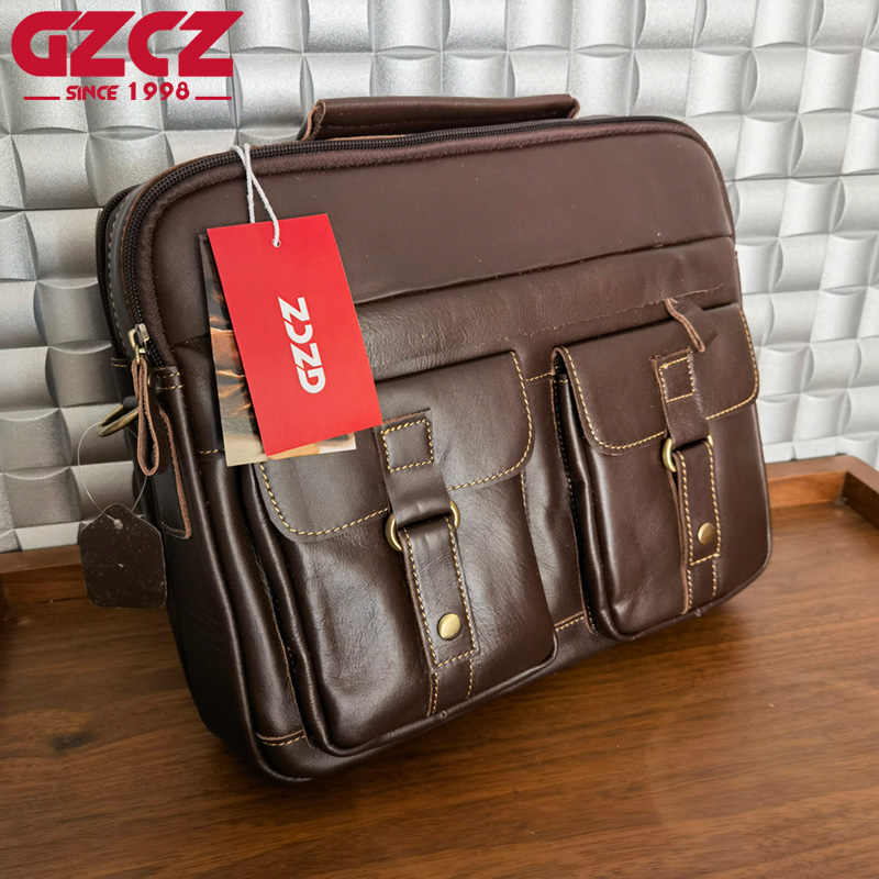 Torba męska GZCZ, torba na lap – Leather Work Handbag recenzja i cena