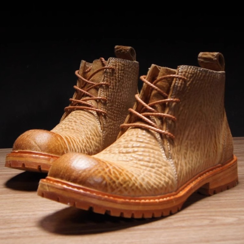 Wysokiej jakości ręcznie wykon – Leather Work Boots recenzja i cena