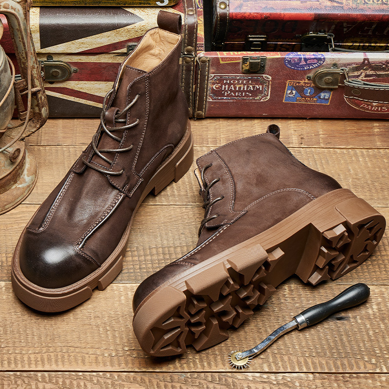 Męskie buty wojskowe w stylu b – Leather Work Boots recenzja i cena