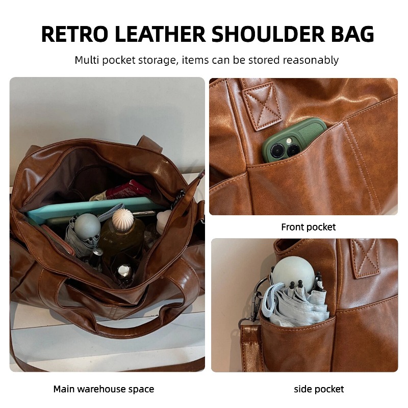 Damska torebka retro z miękkie – Leather Work Handbag recenzja i cena