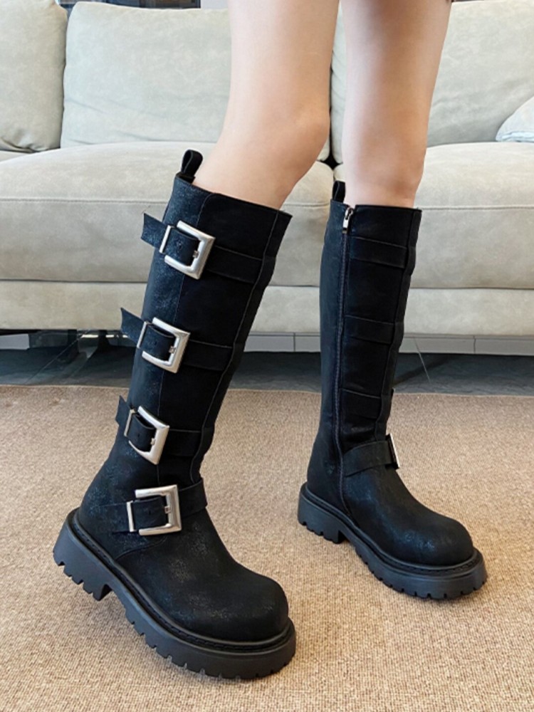 Damskie buty do kolan z wielom – Leather Work Boots recenzja i cena
