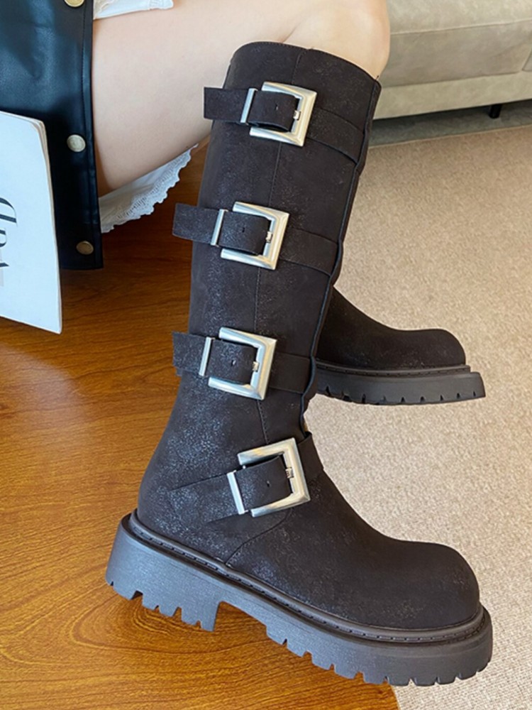Damskie buty do kolan z wielom – Leather Work Boots recenzja i cena