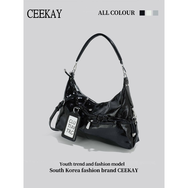 Torebka Hobo z błyszczącej skó – Leather Work Handbag recenzja i cena