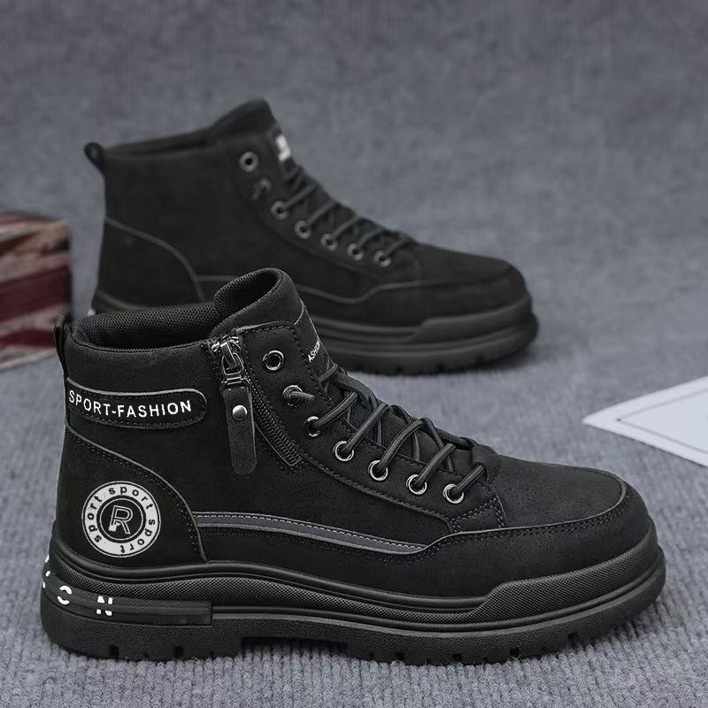 Męskie buty robocze retro z wy – Leather Work Boots recenzja i cena