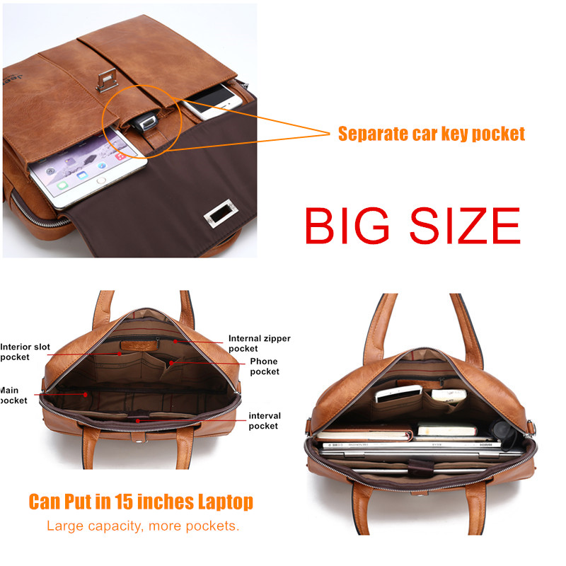 Torba męska Jeep Buluo ze skór – Leather Work Handbag recenzja i cena