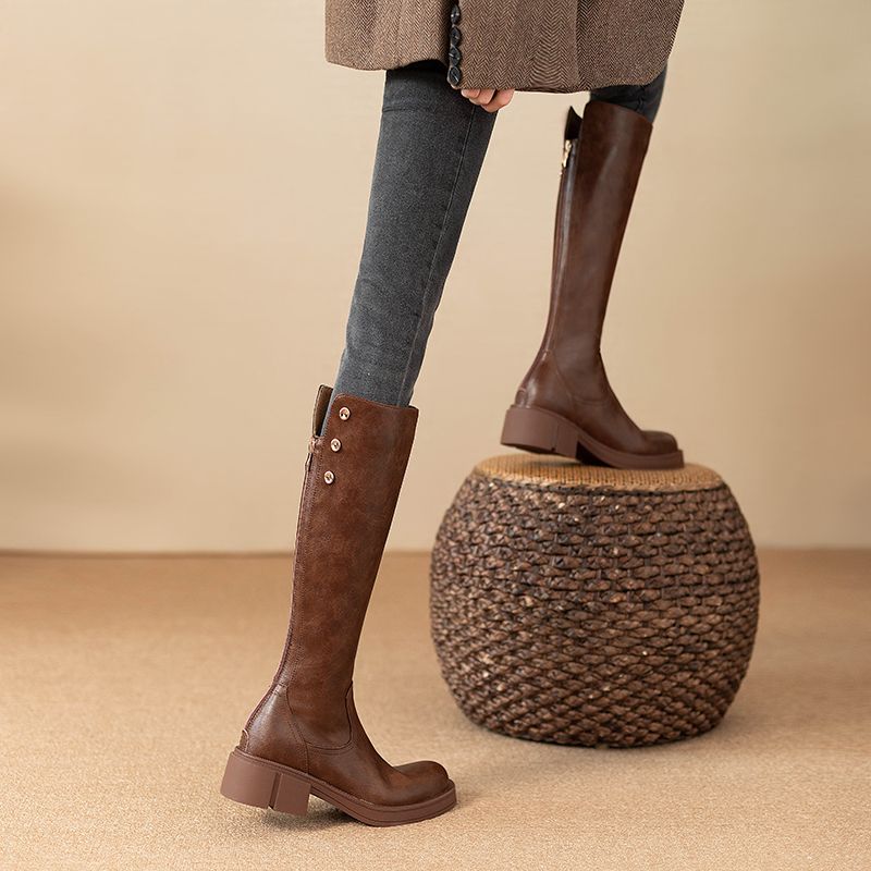 Jesienno-zimowe buty damskie d – Leather Work Boots recenzja i cena